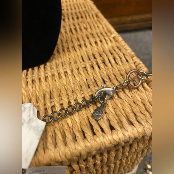 Multi Colored Metal square Pendent Necklace - Picture 3 of 3